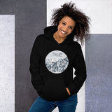 Queen Of The Mountain Black & White Hoodie